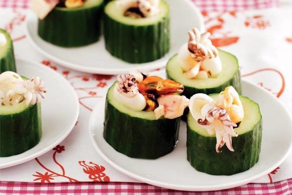 seafood with cucumber