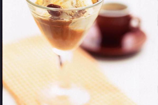 caramel ice cream with espresso