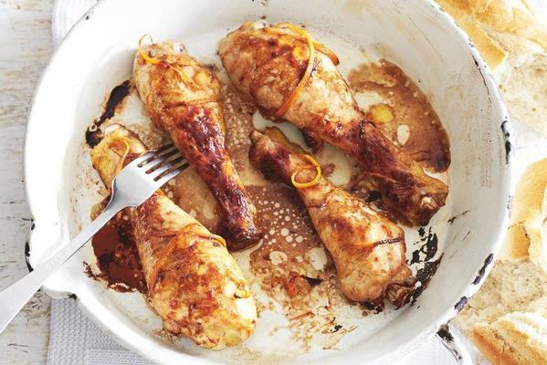 drumsticks with balsamic and orange
