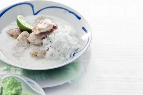 turkey in lime coconut sauce