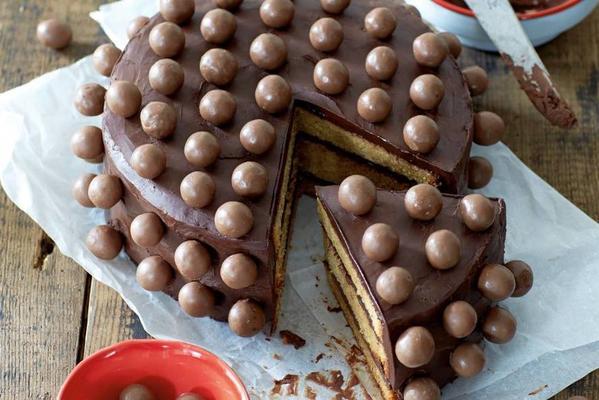 coffee chocolate cake with maltesers
