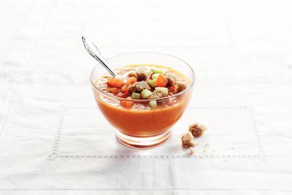 gazpacho with roasted peppers