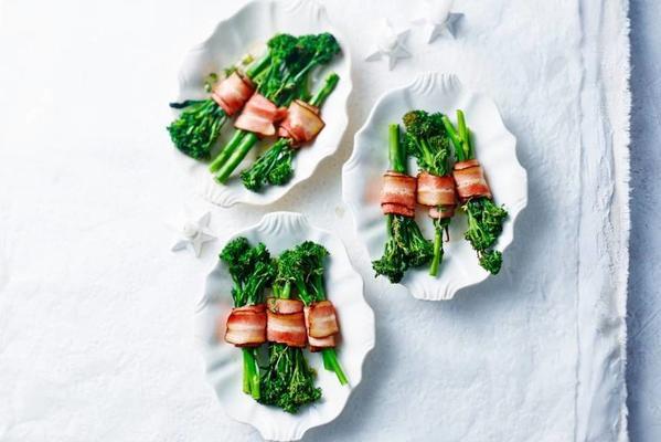 asparagus broccoli with bacon and thyme