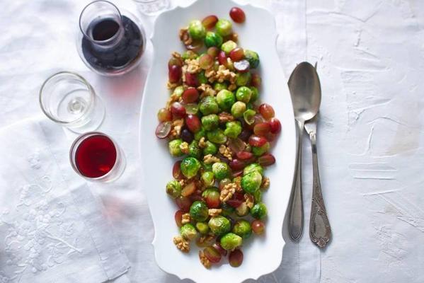 sprouts with grapes