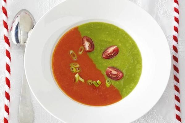 two-color porridge soup