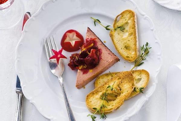 pate with cranberry compote
