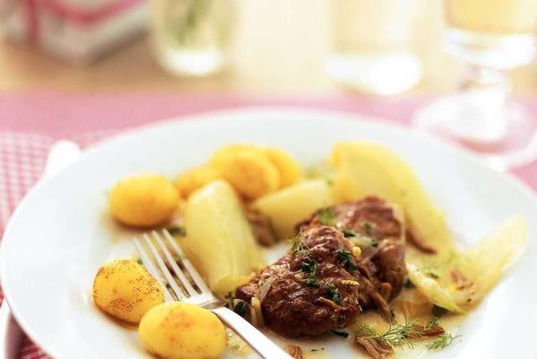 veal stew with fennel and lemon