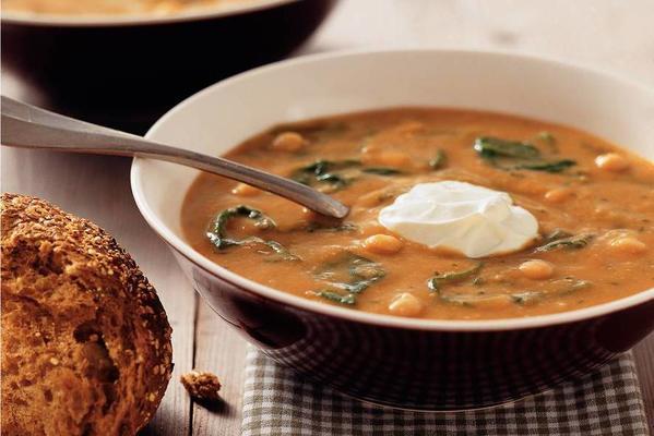 chickpea soup with spinach