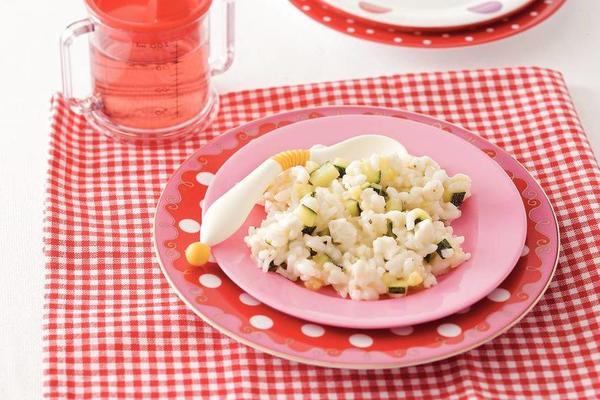 rice with zucchini and mozzarella (baby 12-18 months)