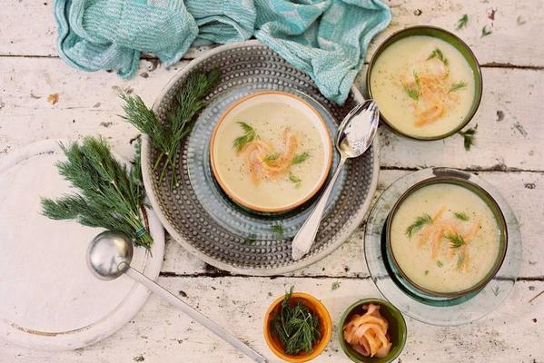 fennel soup with smoked salmon
