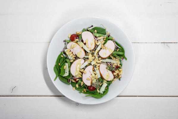 healthy living in heels spinach chicken salad