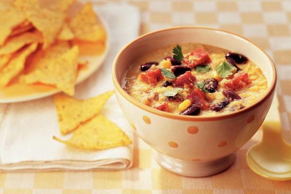 spicy corn soup with kidney beans
