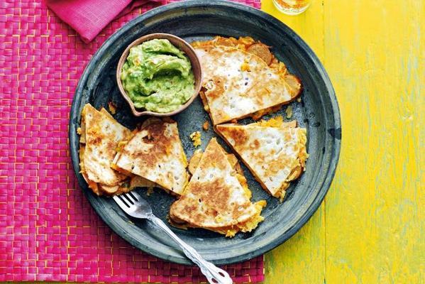 quesadillas with sausage and sweet potato