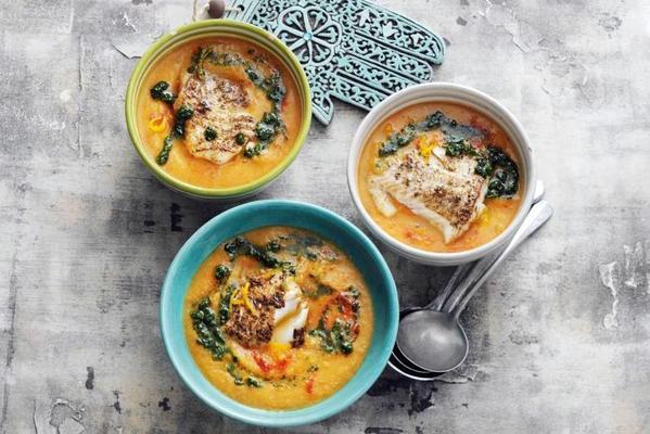 lentil soup with coriander pesto