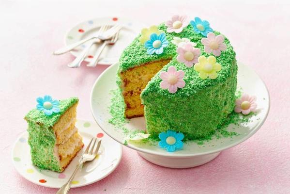 Easter cake with mango and coconut