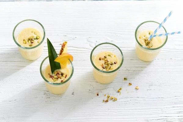 mango-coconut-pineapple smoothie