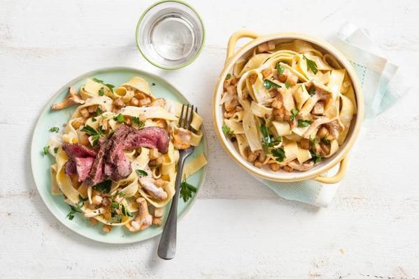 pappardelle with chanterelle ragout