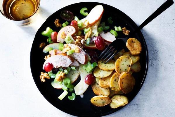 waldorf salad with chicken and potatoes