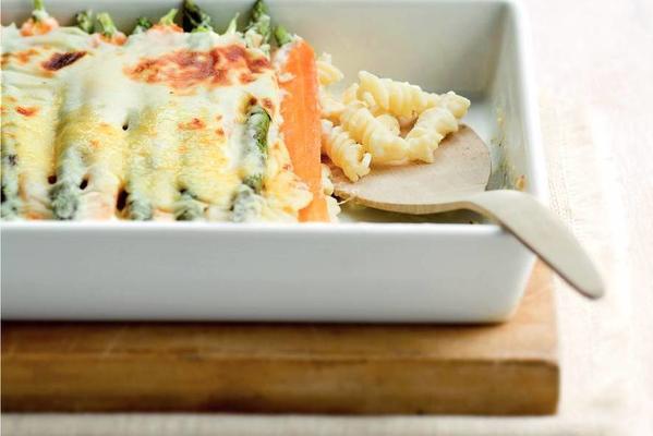gratin of carrots and leeks