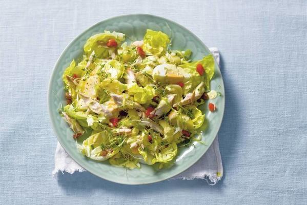 Dutch meal salad with mackerel