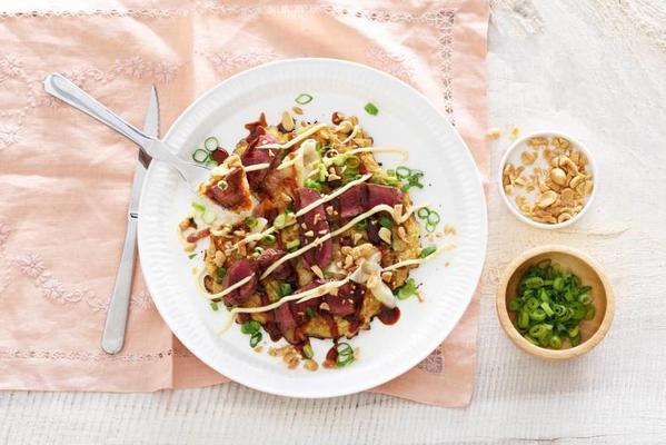 okonomiyaki with tenderloin