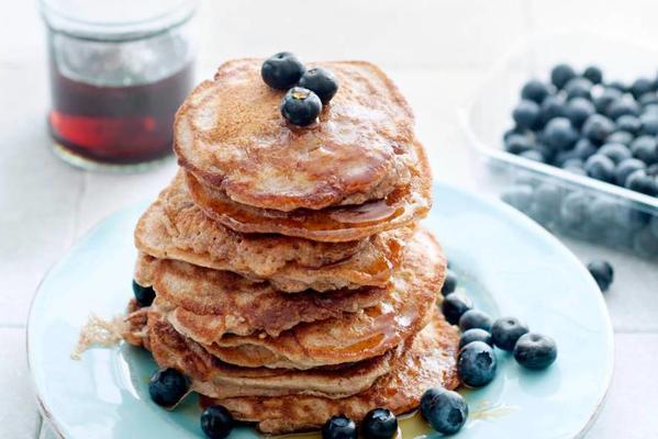 buckwheat pancakes with blueberries