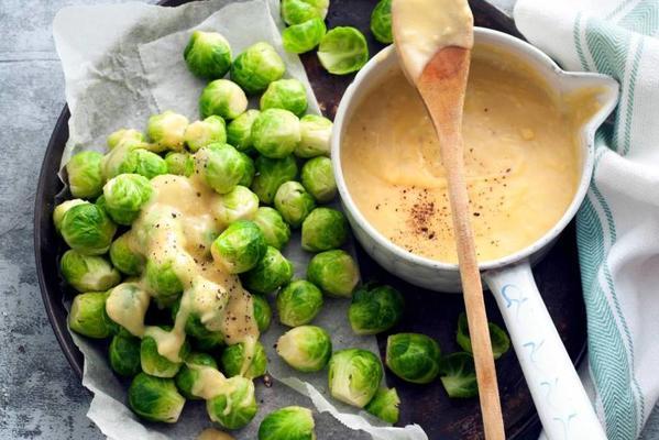 sprouts with gruyere sauce