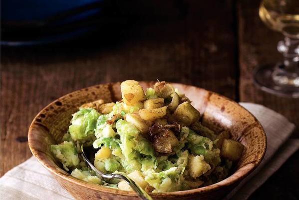 Brussels sprout stew with ginger