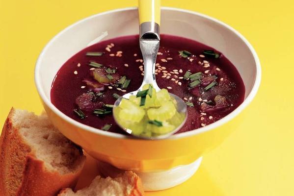 beets soup with ginger
