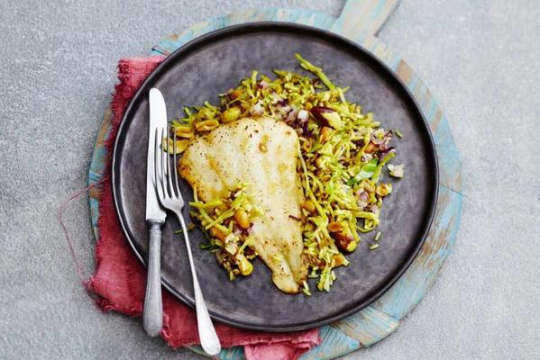 baked haddock with nut rice