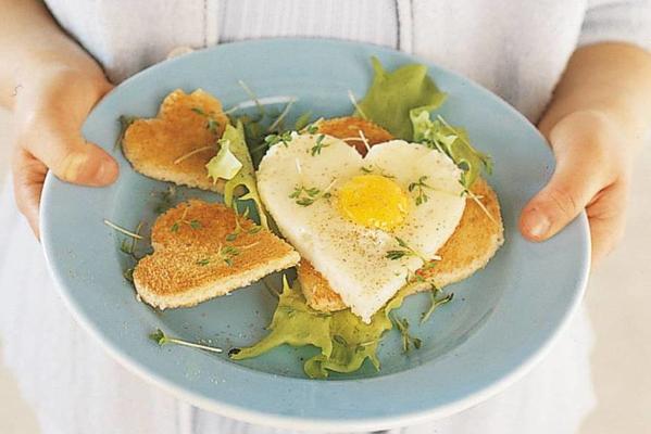 fried egg hearts