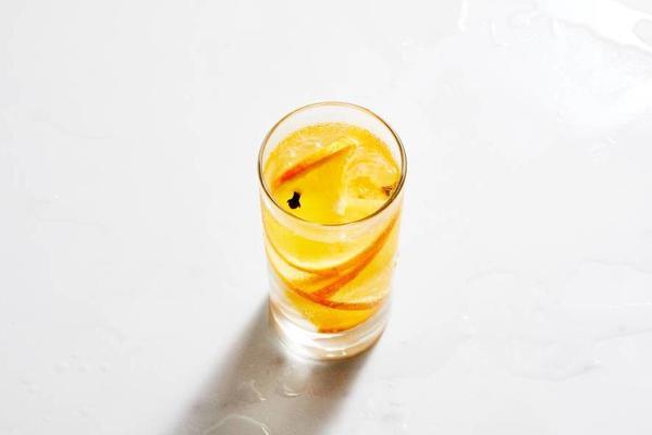 gin and tonic with orange and clove