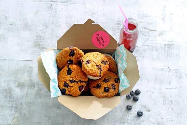 oatmeal muffins with blue berries