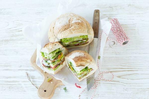 stuffed picnic bread