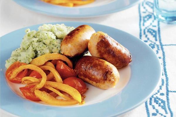 broccoli puree with catalan sausages