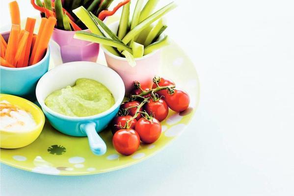 vegetable with dip