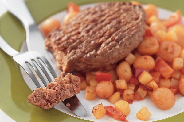 steak du boeuf with spicy vegetables