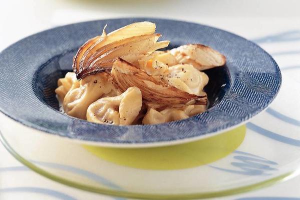 tortelloni with nuts and roasted fennel
