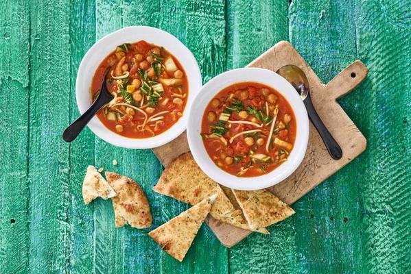 meal soup with chickpeas
