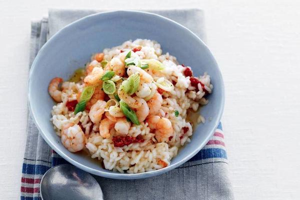 Risotto with Fried Shrimps