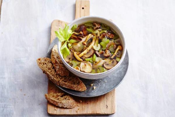 bright Italian mushroom soup