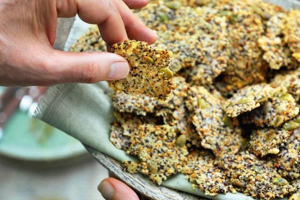 pascale naessens' parmesan chips with seeds