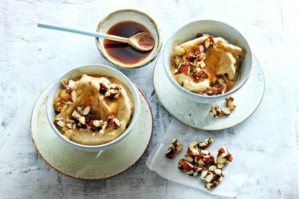 banana soft ice cream with espresso almonds from denise short liver
