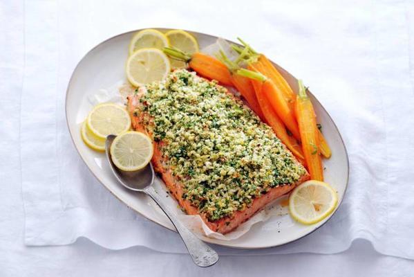 salmon with herb crust