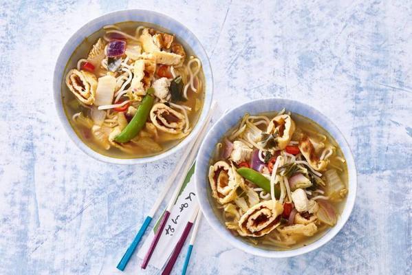 asian sweet and sour noodle soup