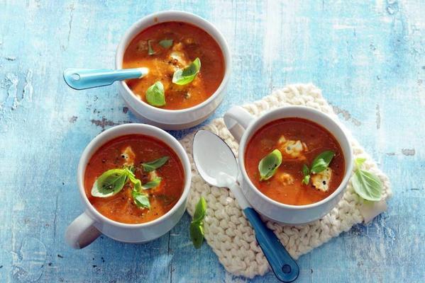 tomato-paprika soup with balls