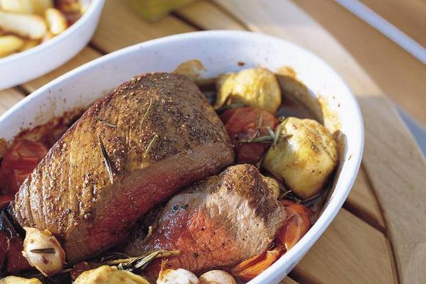 roast beef with rosemary and artichoke hearts