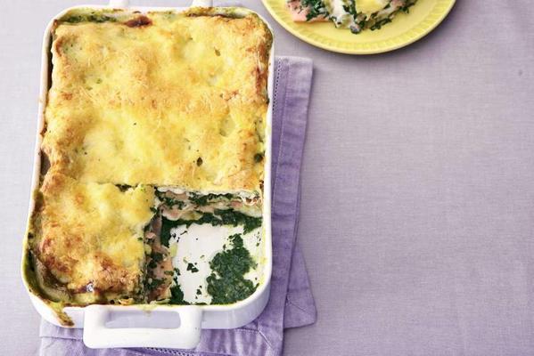 lasagne with ham and spinach