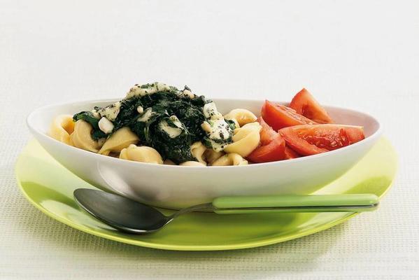 tortellini with pesto spinach
