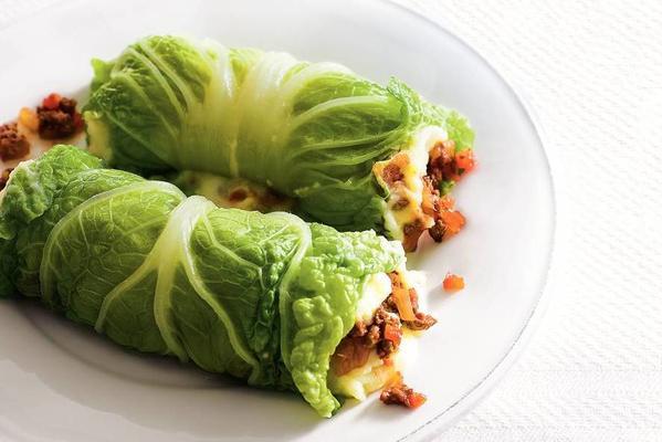 Filled cabbage rolls